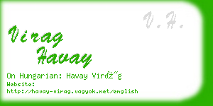 virag havay business card